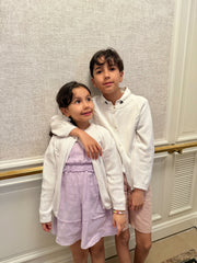 White Knit Cotton Cardigan