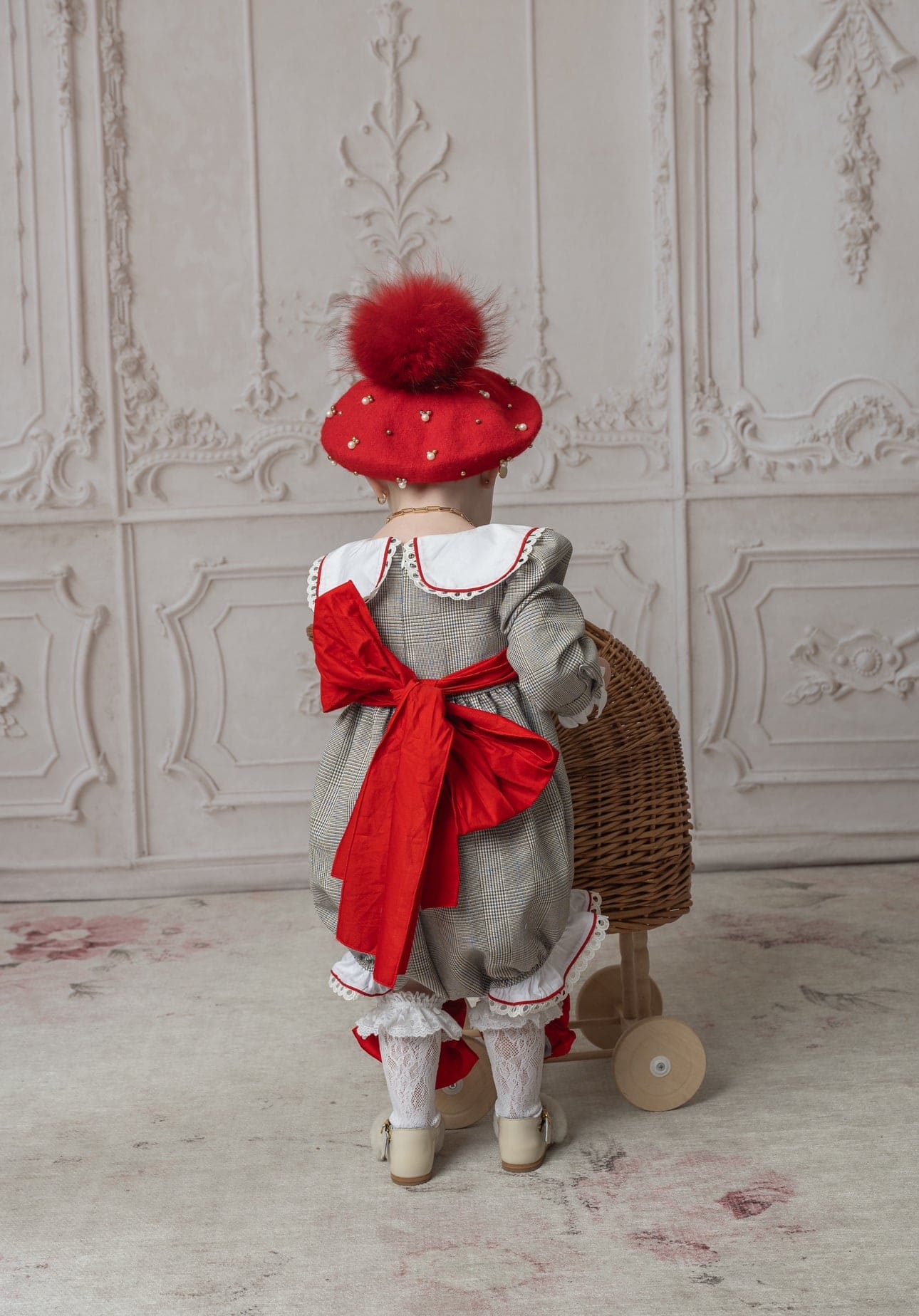 Baby Wool Beret with Pearls - Petite Maison Kids