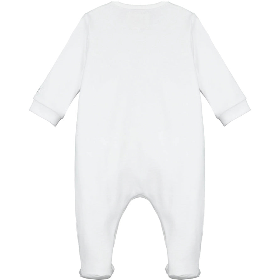 Ashton Unisex White Babygrow and Hat Set