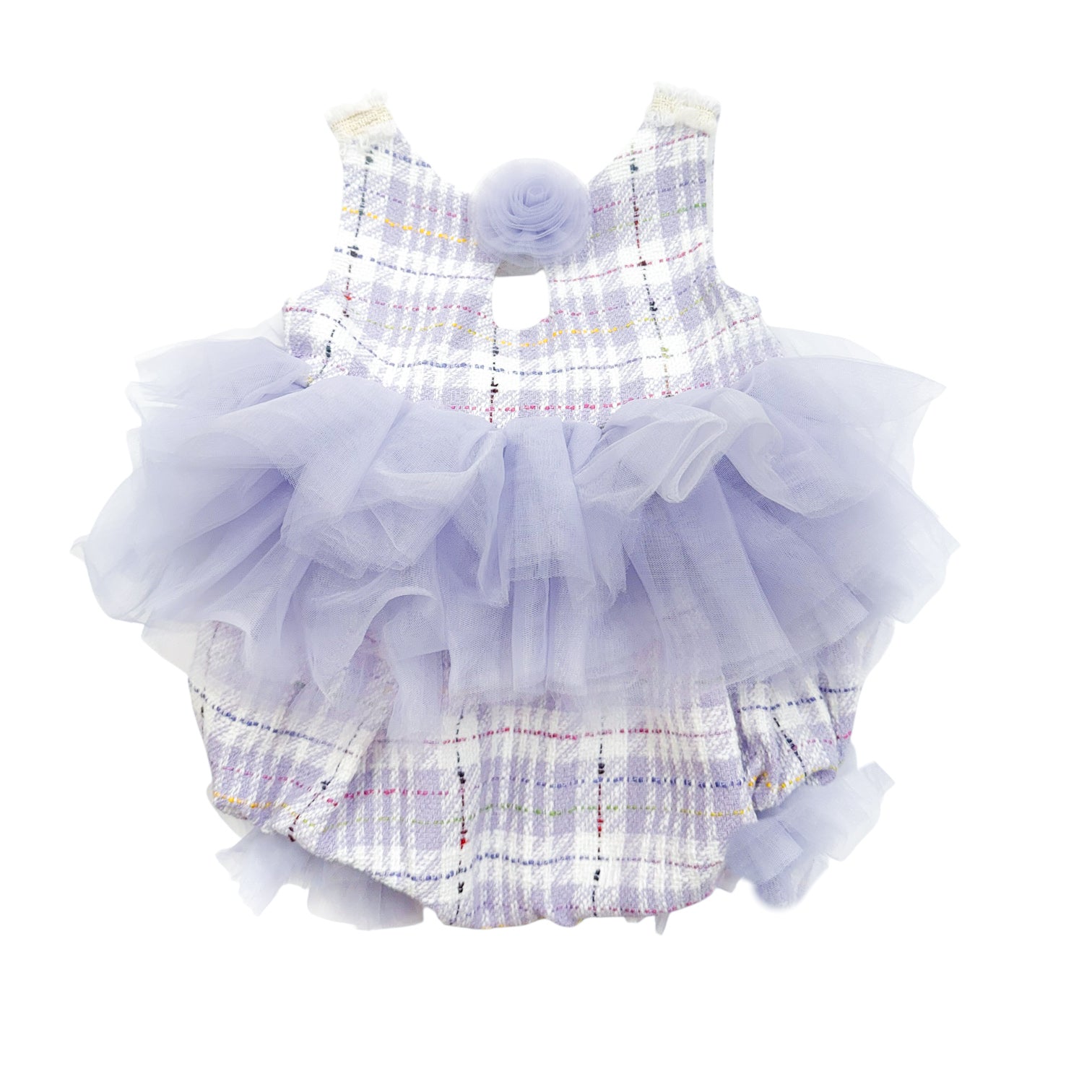 Violet Tweed and Tulle Romper - Petite Maison Kids