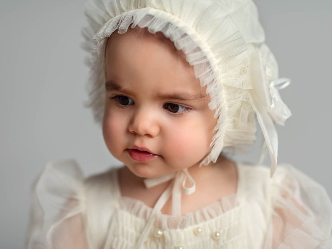 Bella Buttermilk Tulle Bonnet - Petite Maison Kids