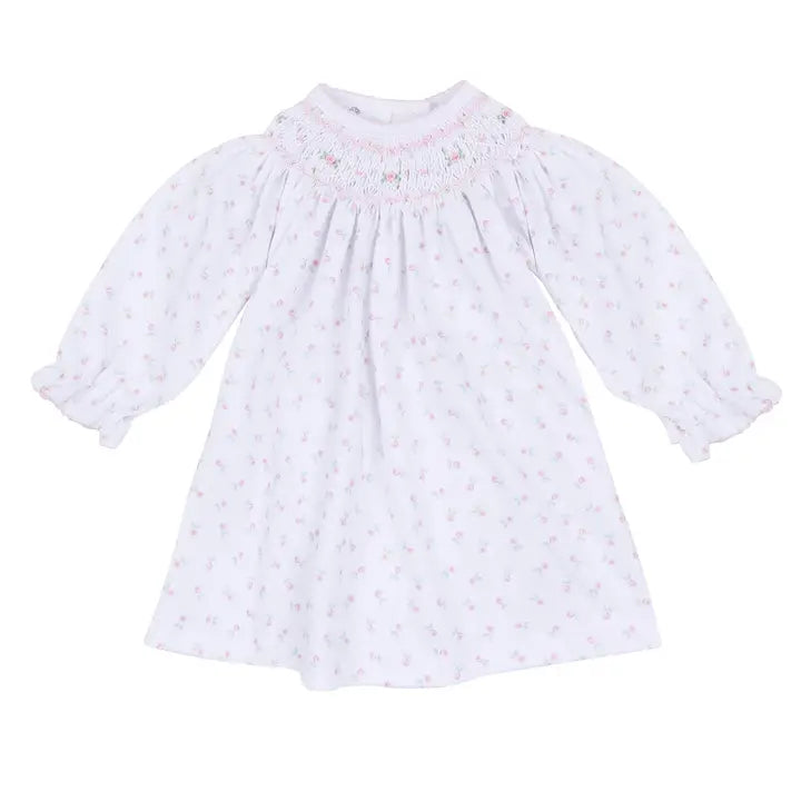 Juliette's Classics Pima Cotton Long Sleeve Bishop Dress