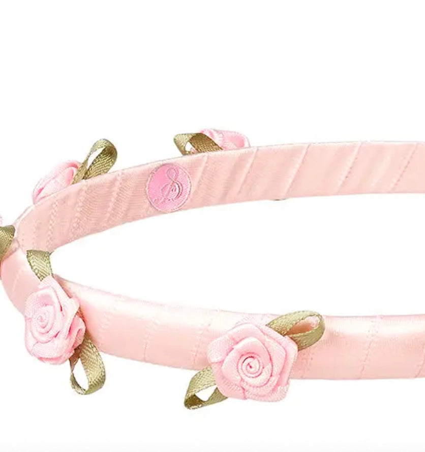 Nisha Little Pink Roses Tiara Headband