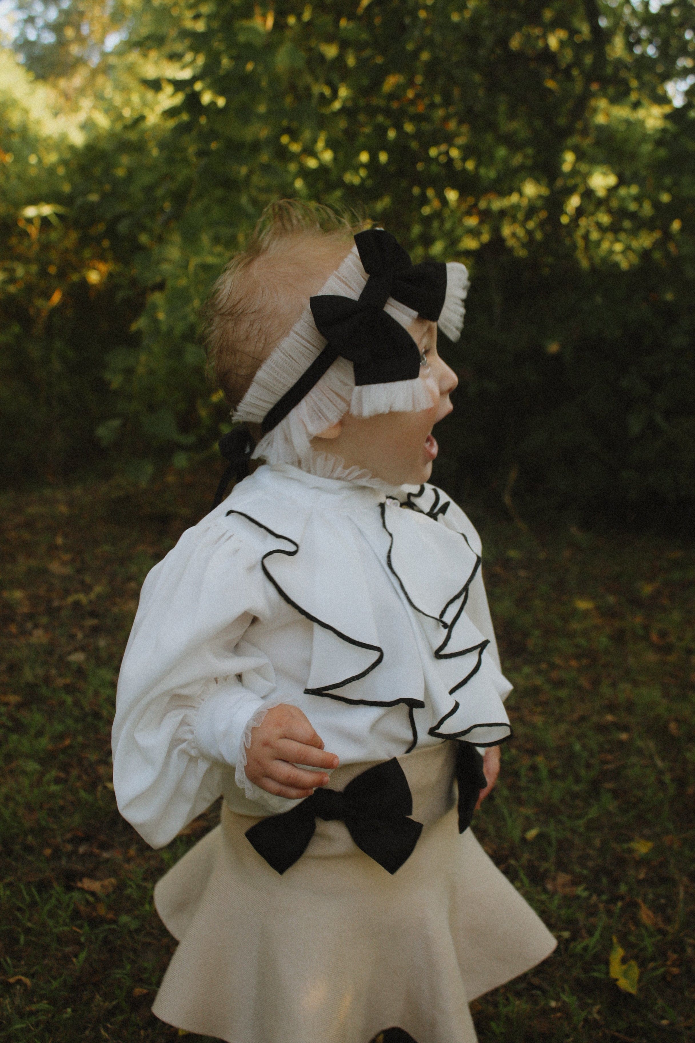 Coco-Caramel Tulle Hair Sash