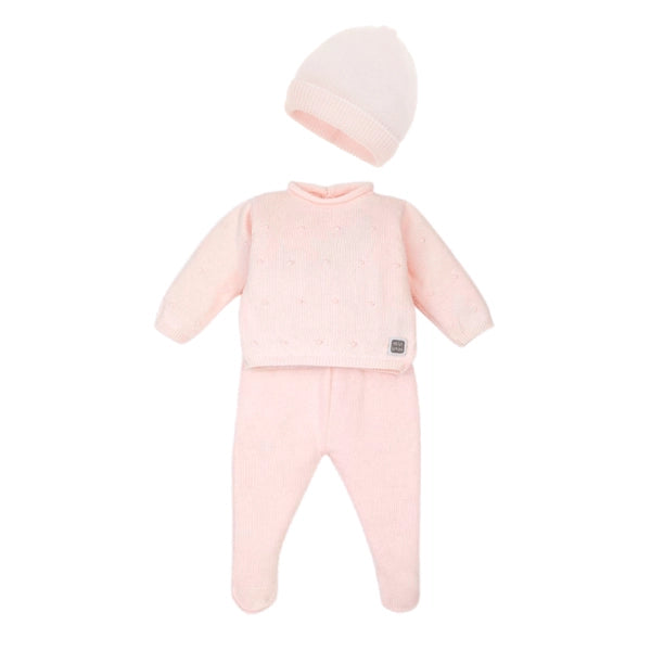 Quinque Pink 100%Baby Girl Cotton Set
