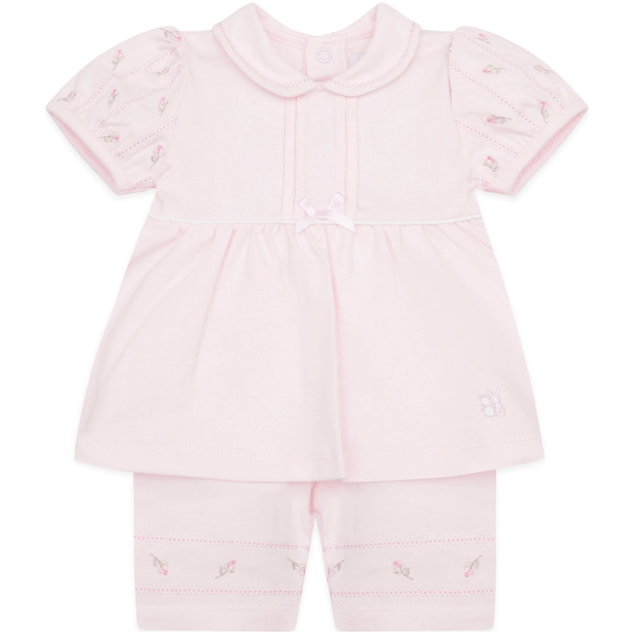 Judy Pink Girls Pretty Top and Shorts Set