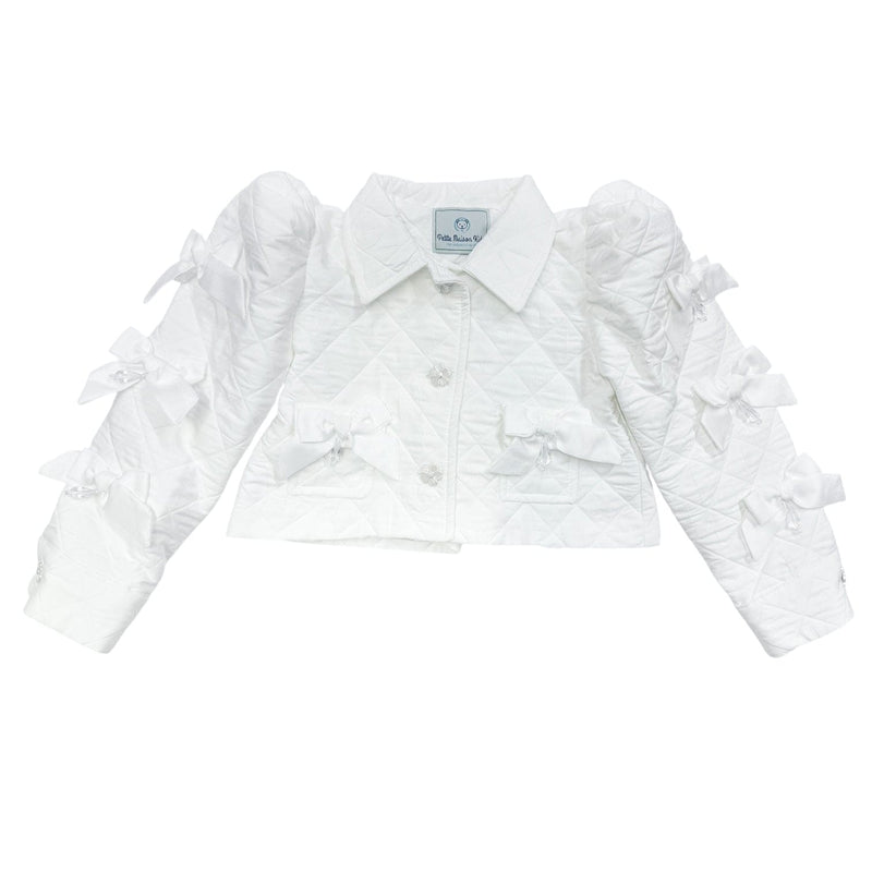 Poppy White Quilted Jacket