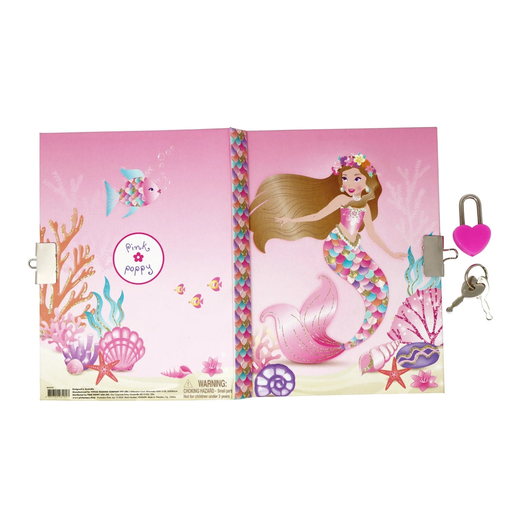 Enchanted Mermaid Lockable Scented Diary Notebook