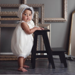 Jackie White Tulle Romper