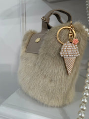 Scoop of Pearls Handbag Charm