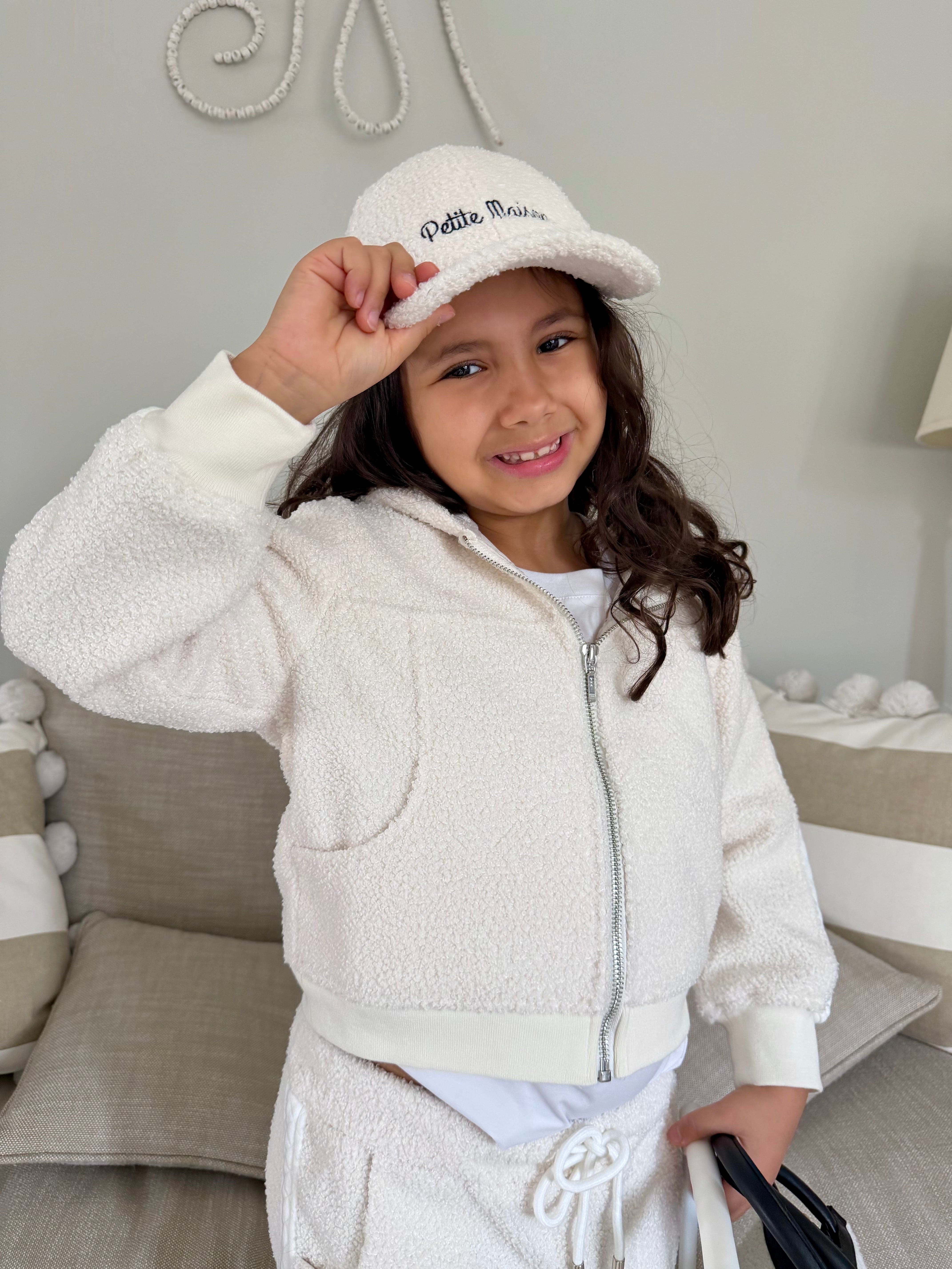 White Teddy Petite Maison Logo Cap