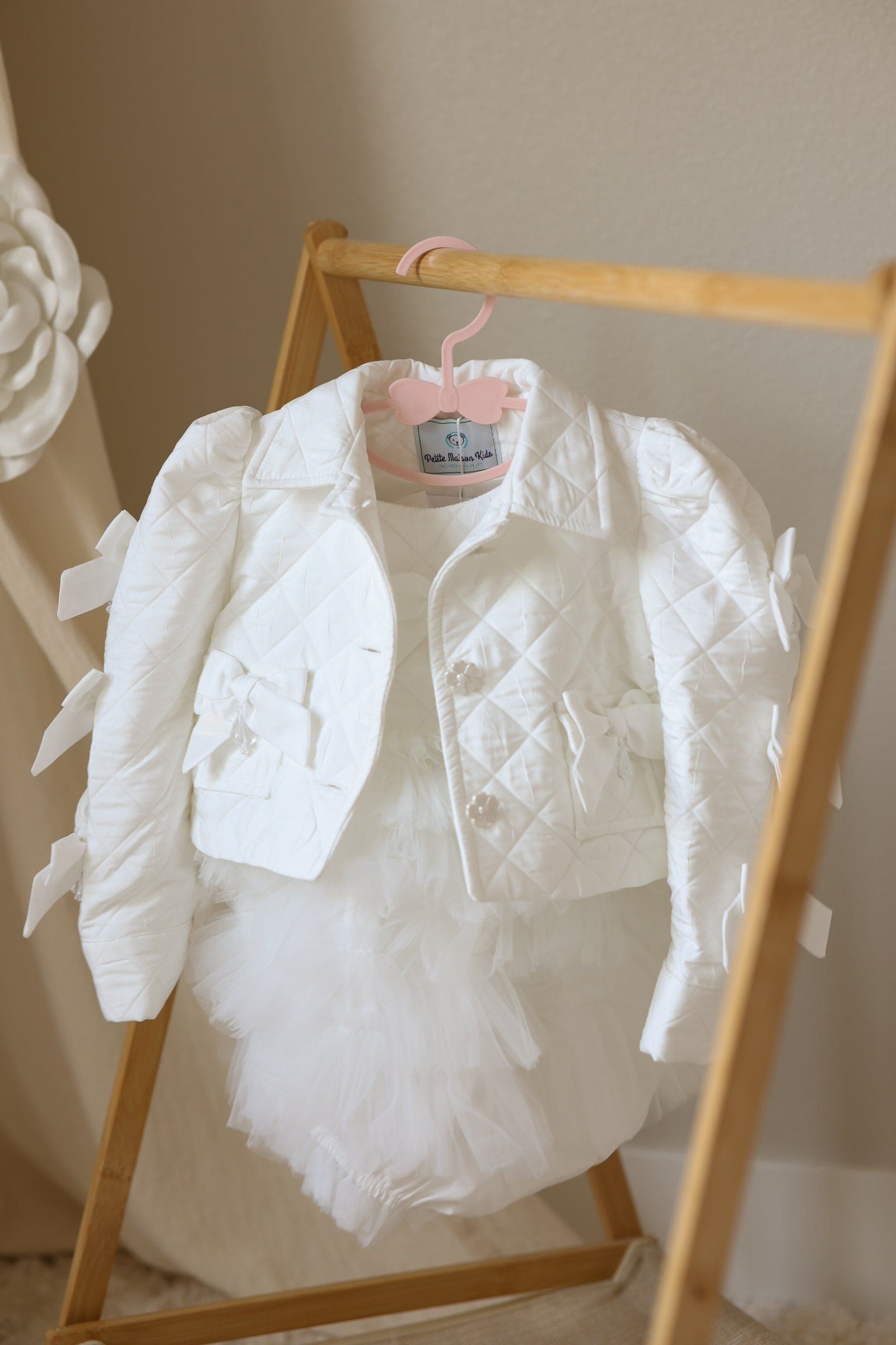 Poppy White Quilted Jacket