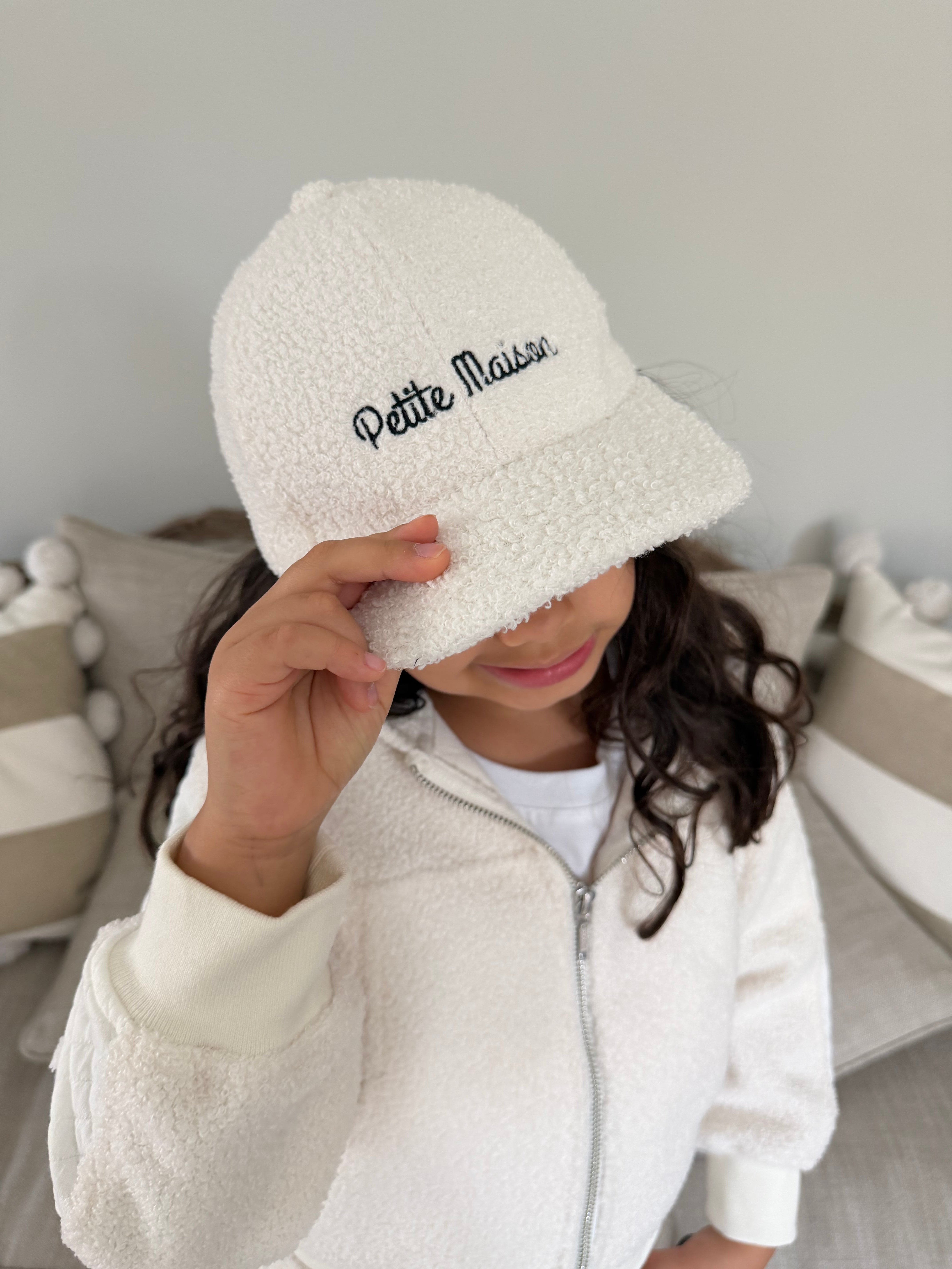 White Teddy Petite Maison Logo Cap