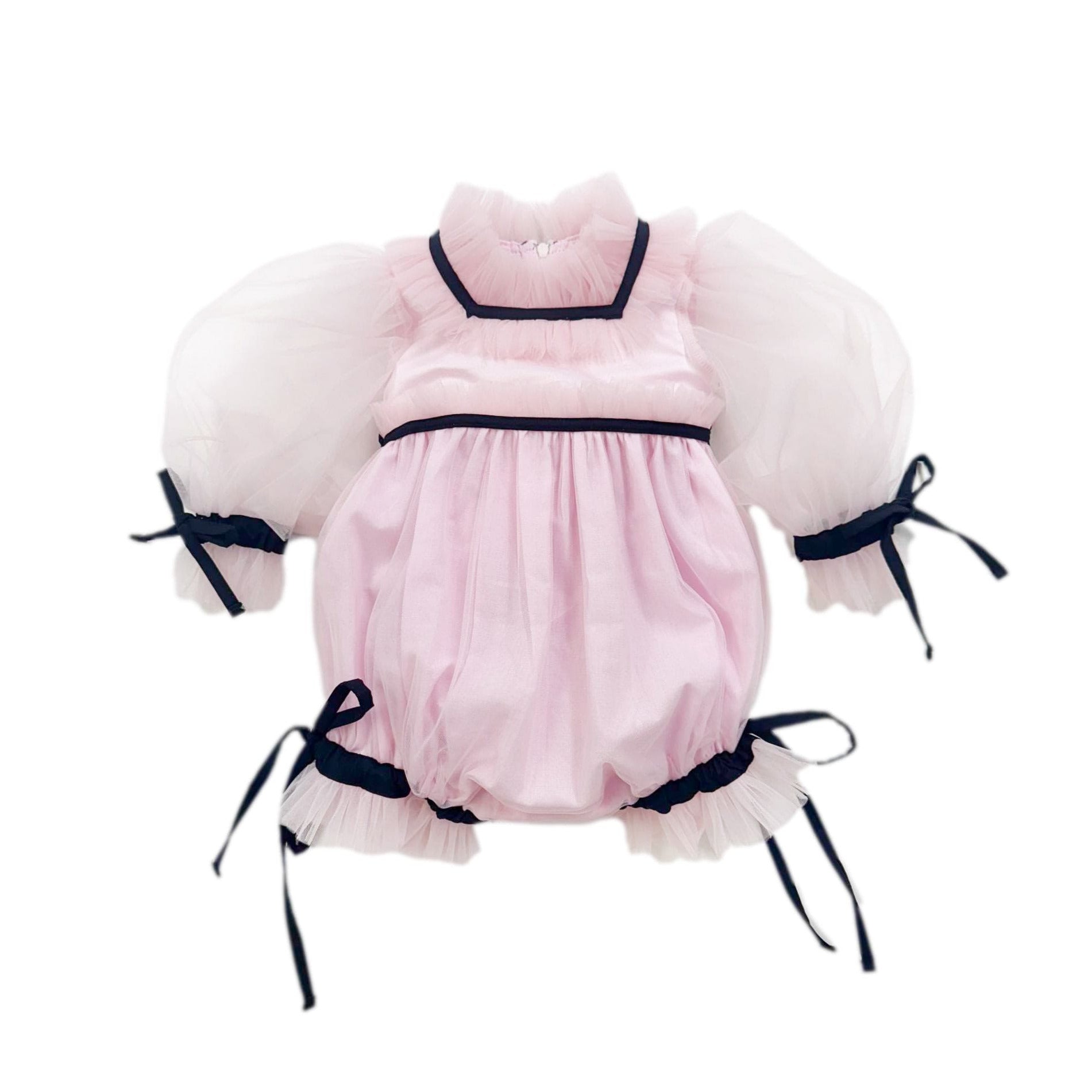 Coco-Pink Tulle Romper