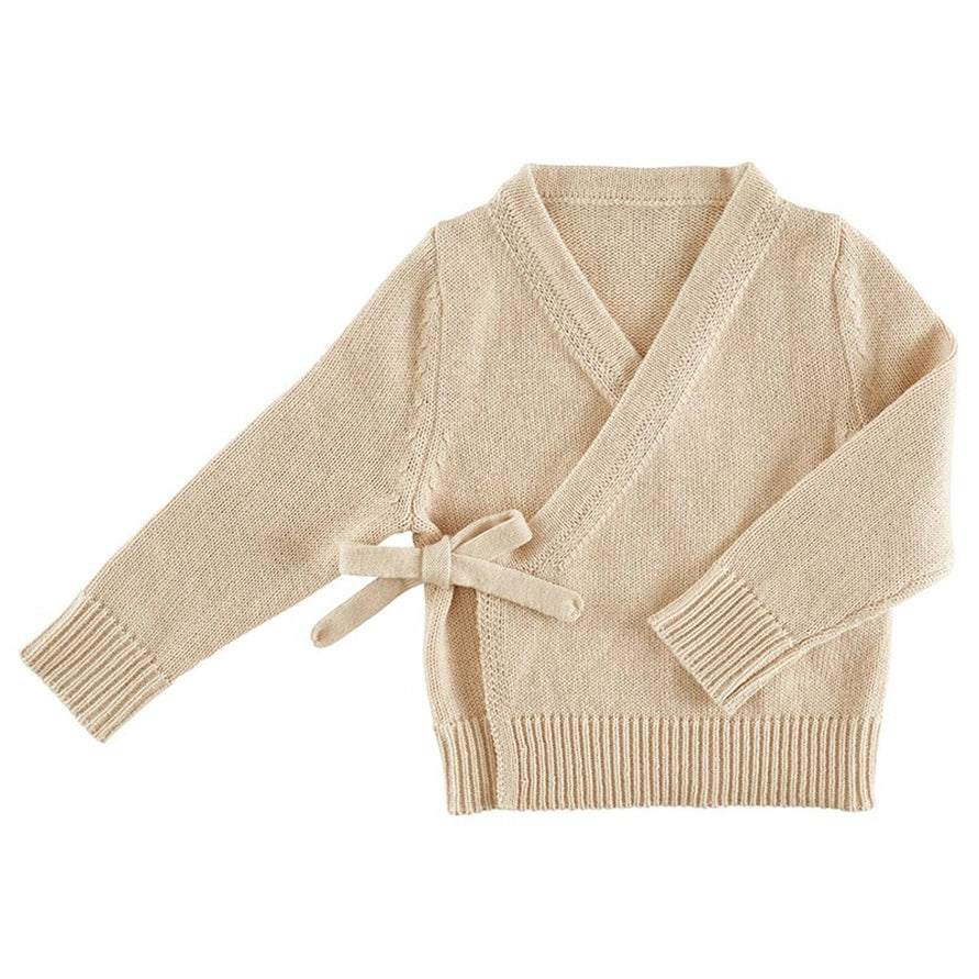 Oatmeal Knit Wrap Baby Set