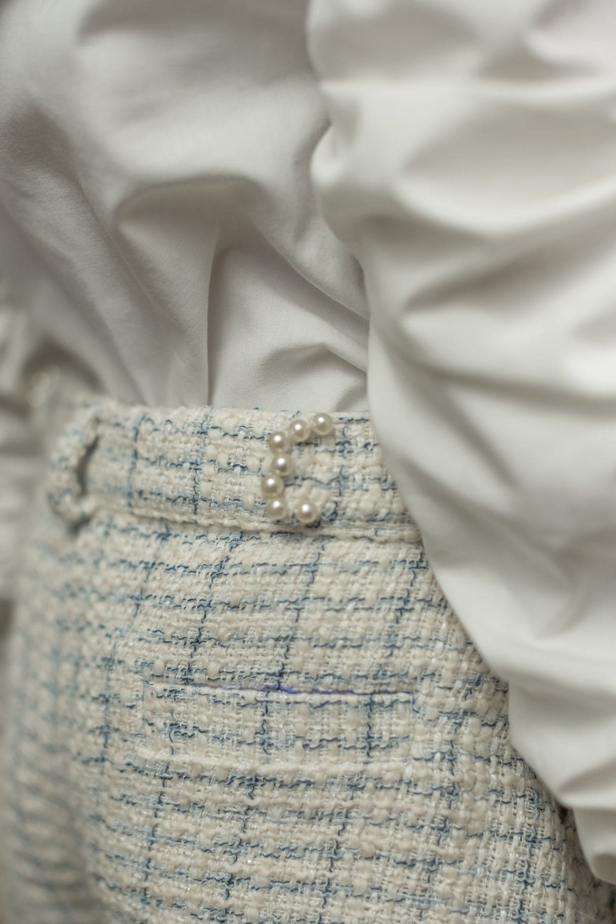 Iris Blouse and Tweed Shorts Set
