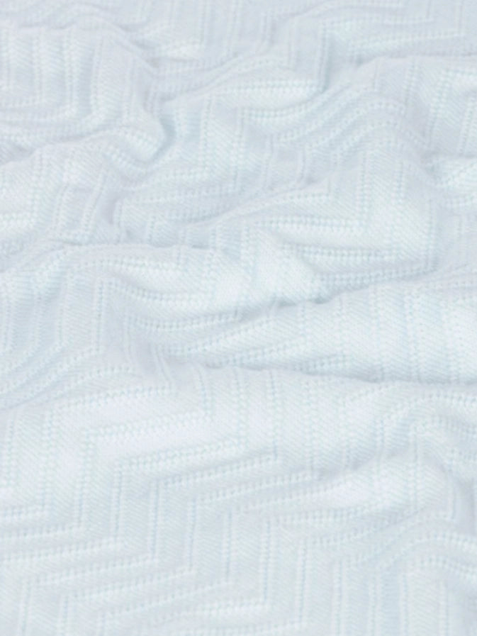 Celeste Baby Blue Knitted Cotton Blanket