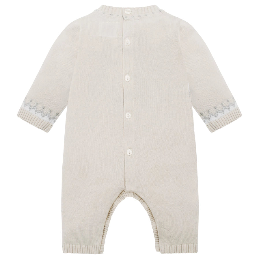 Kristian Boys Stone Teddy Knit All in One & Hat Set