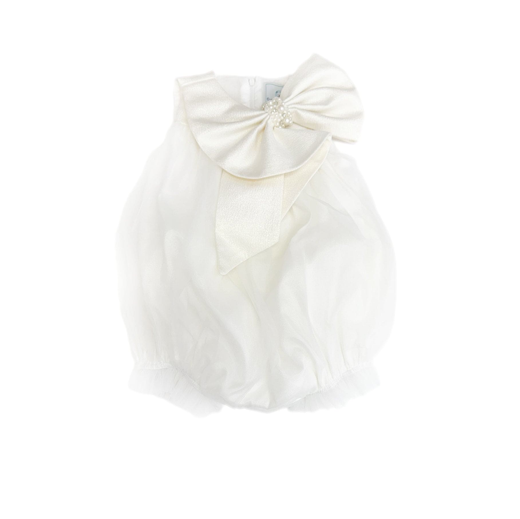 Jackie White Tulle Romper