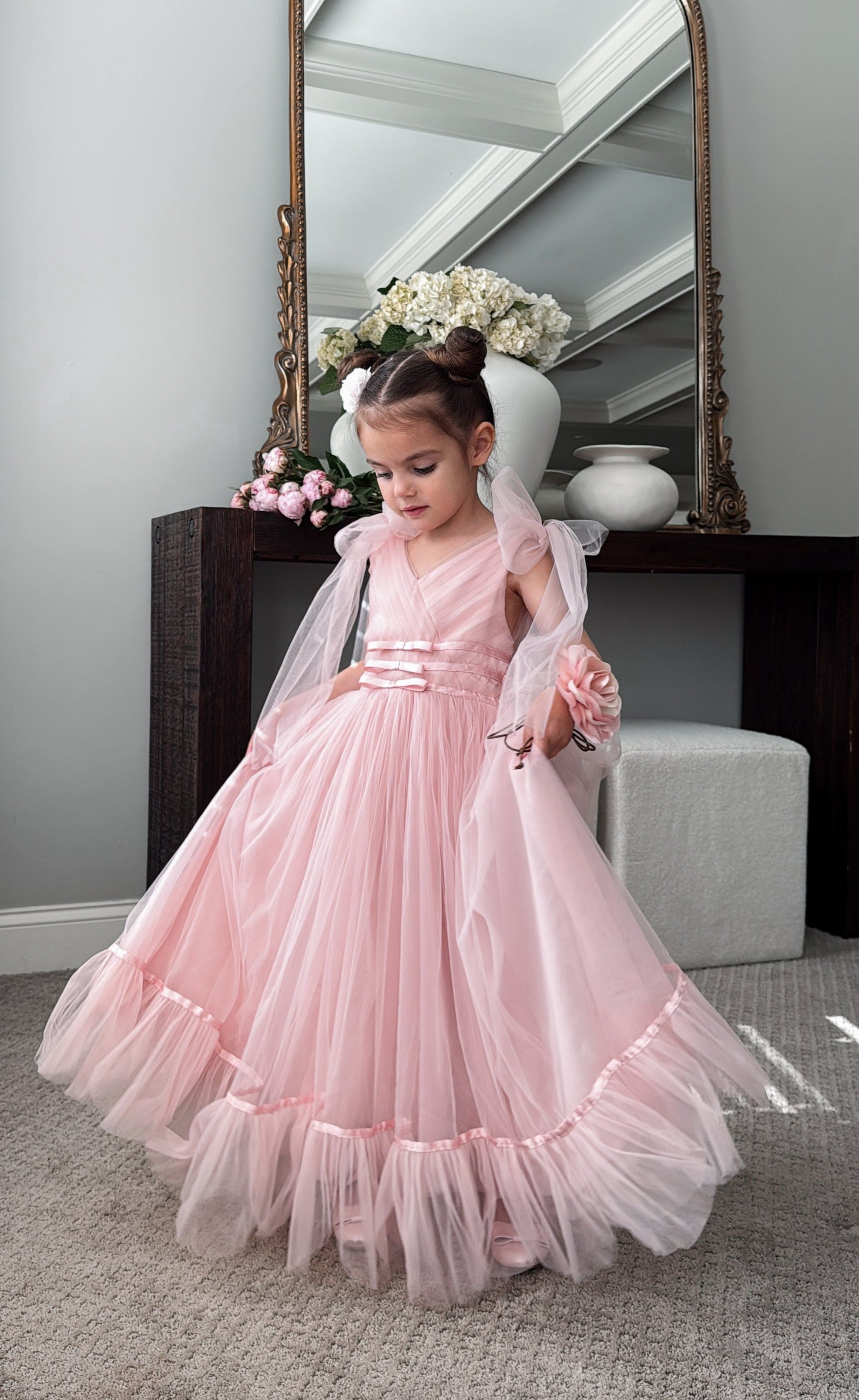 Camila Light Pink Tulle Gown