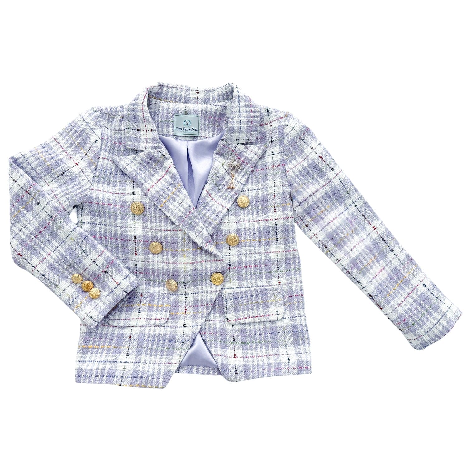 Violet Tweed Girls Blazer