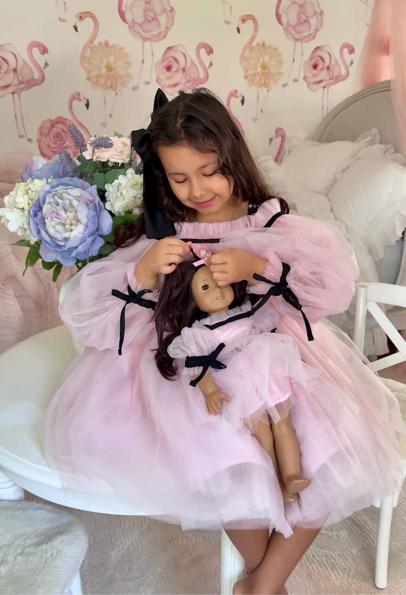 Coco-Pink 18 Inch Doll Dress