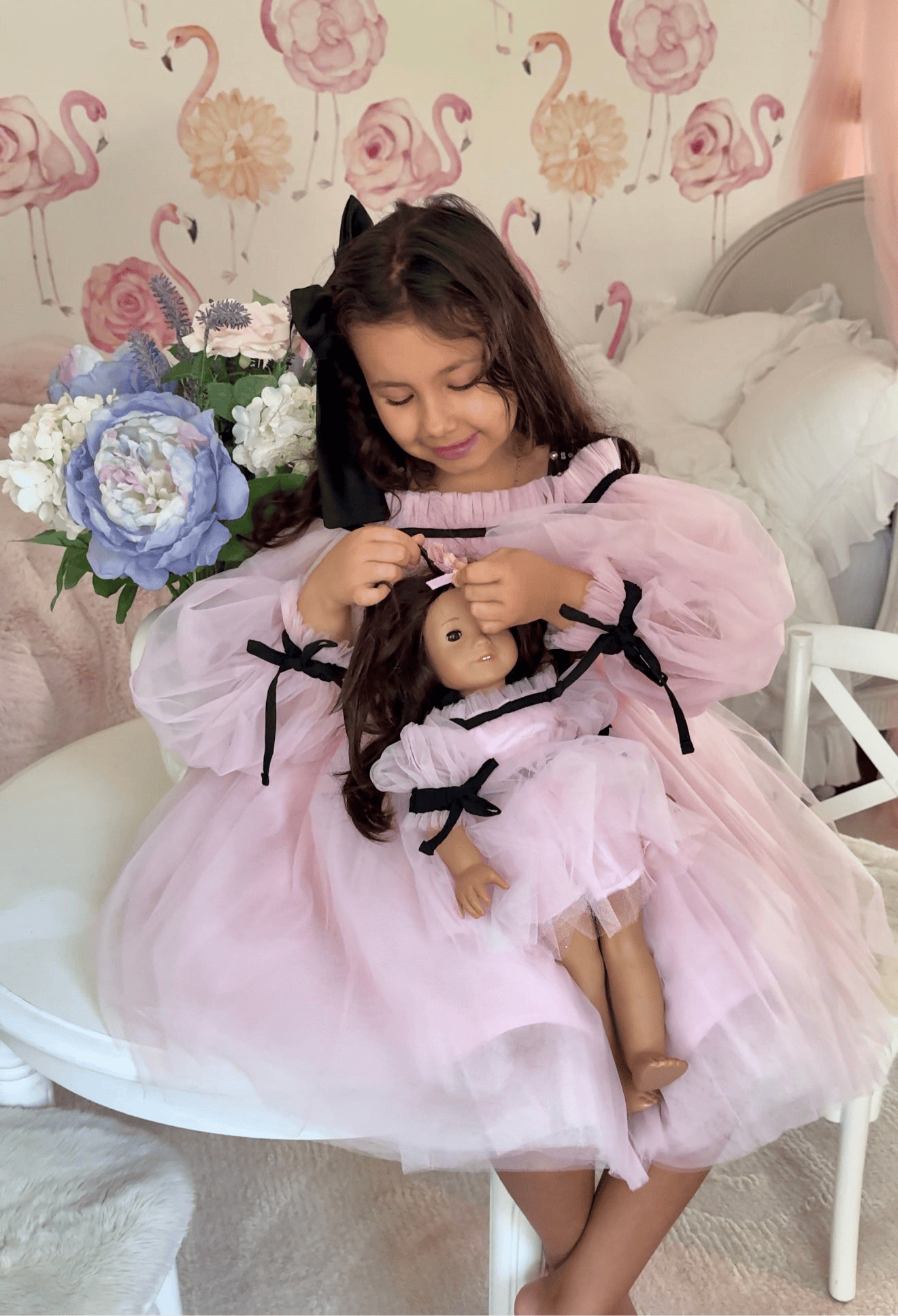 Coco-Pink 18 Inch Doll Dress