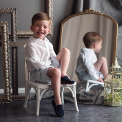 Charlotte Baby Blue Boys' Button Down Shirt