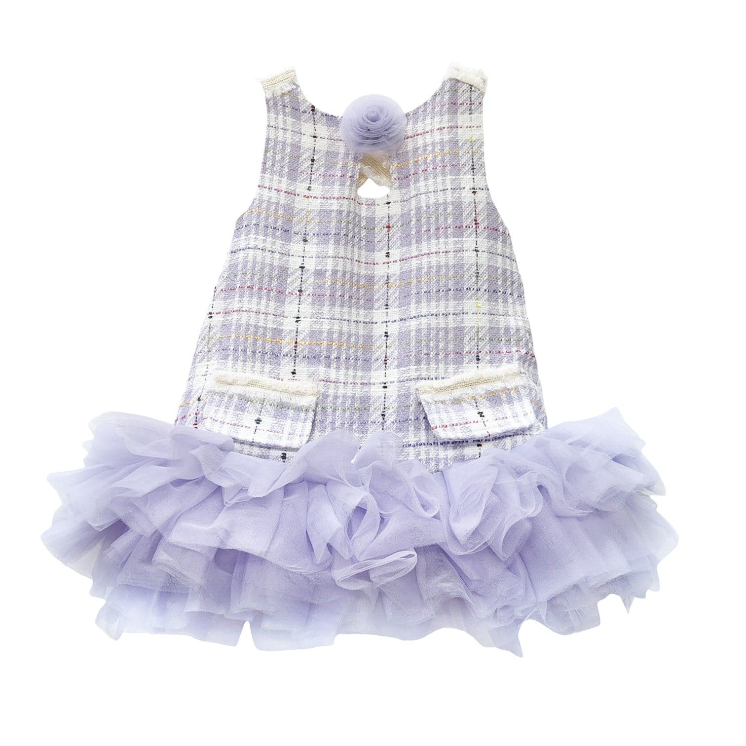 Violet Tweed and Tulle Dress - Petite Maison Kids