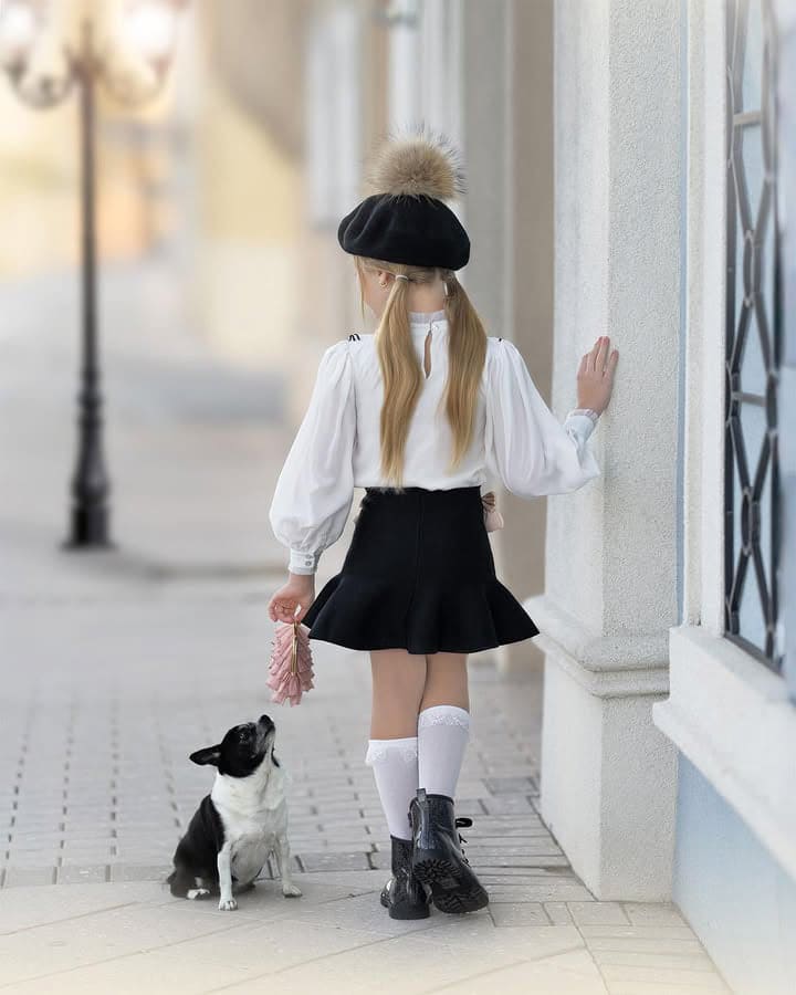 Flare Skirt with Satin Bows - Petite Maison Kids
