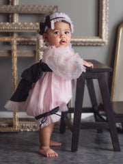 Coco-Pink Tulle Romper