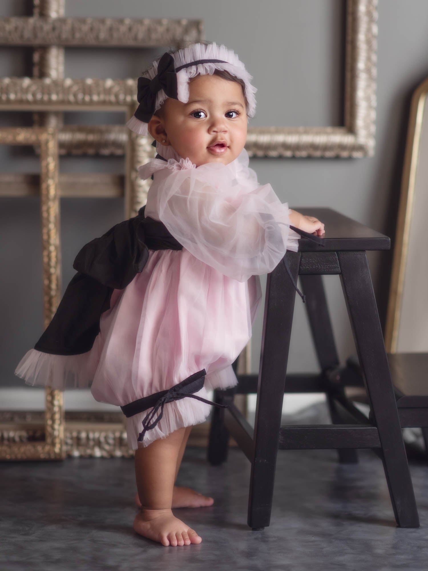 Coco-Pink Tulle Hair Sash - Petite Maison Kids