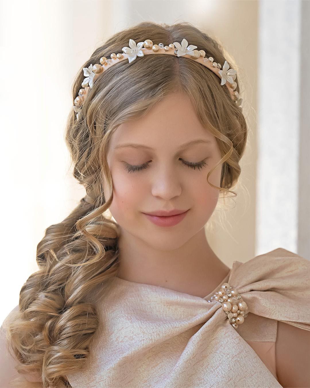 Jackie Peach Headband - Petite Maison Kids
