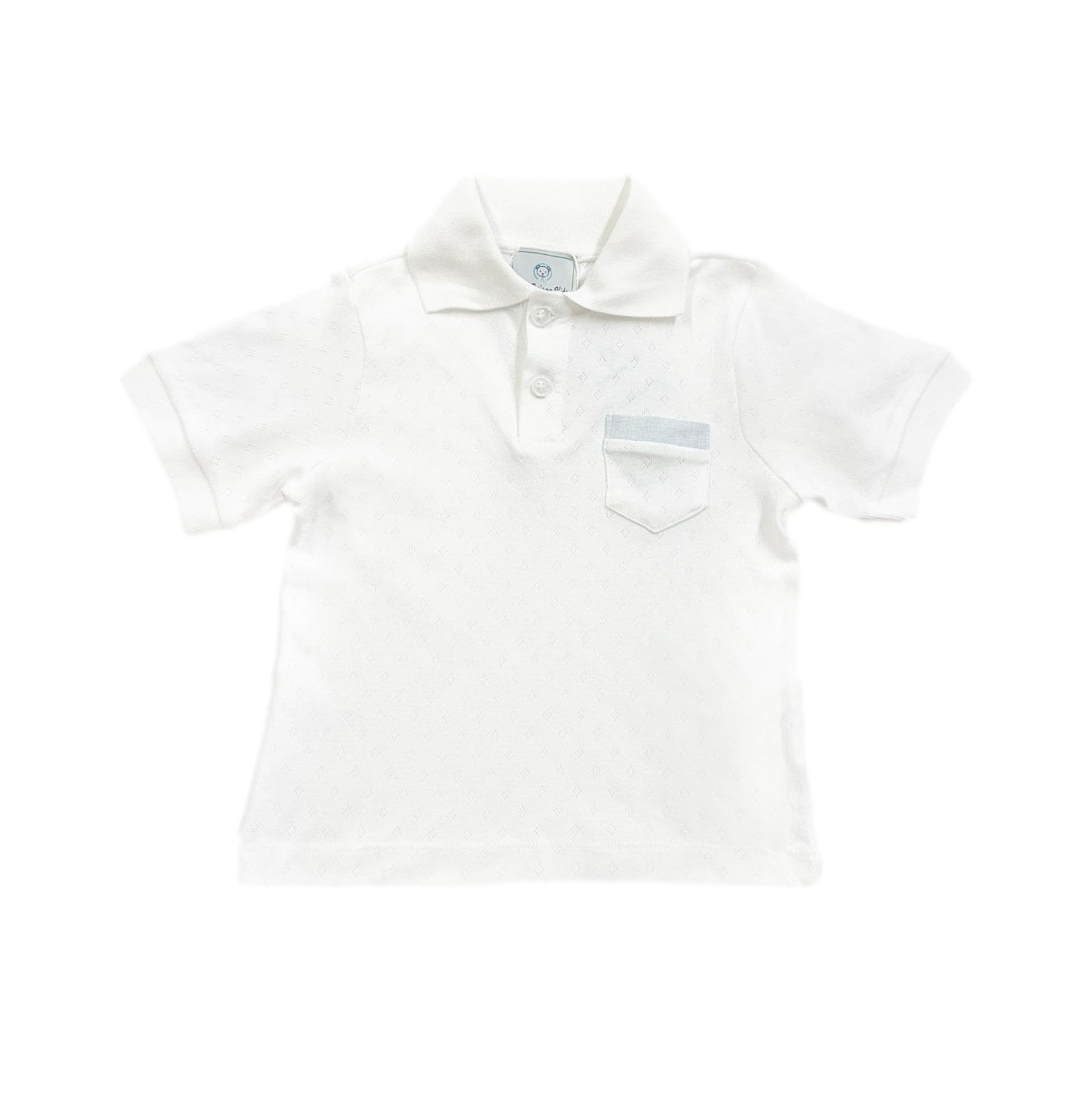 Charlotte White Boys' Polo Shirt