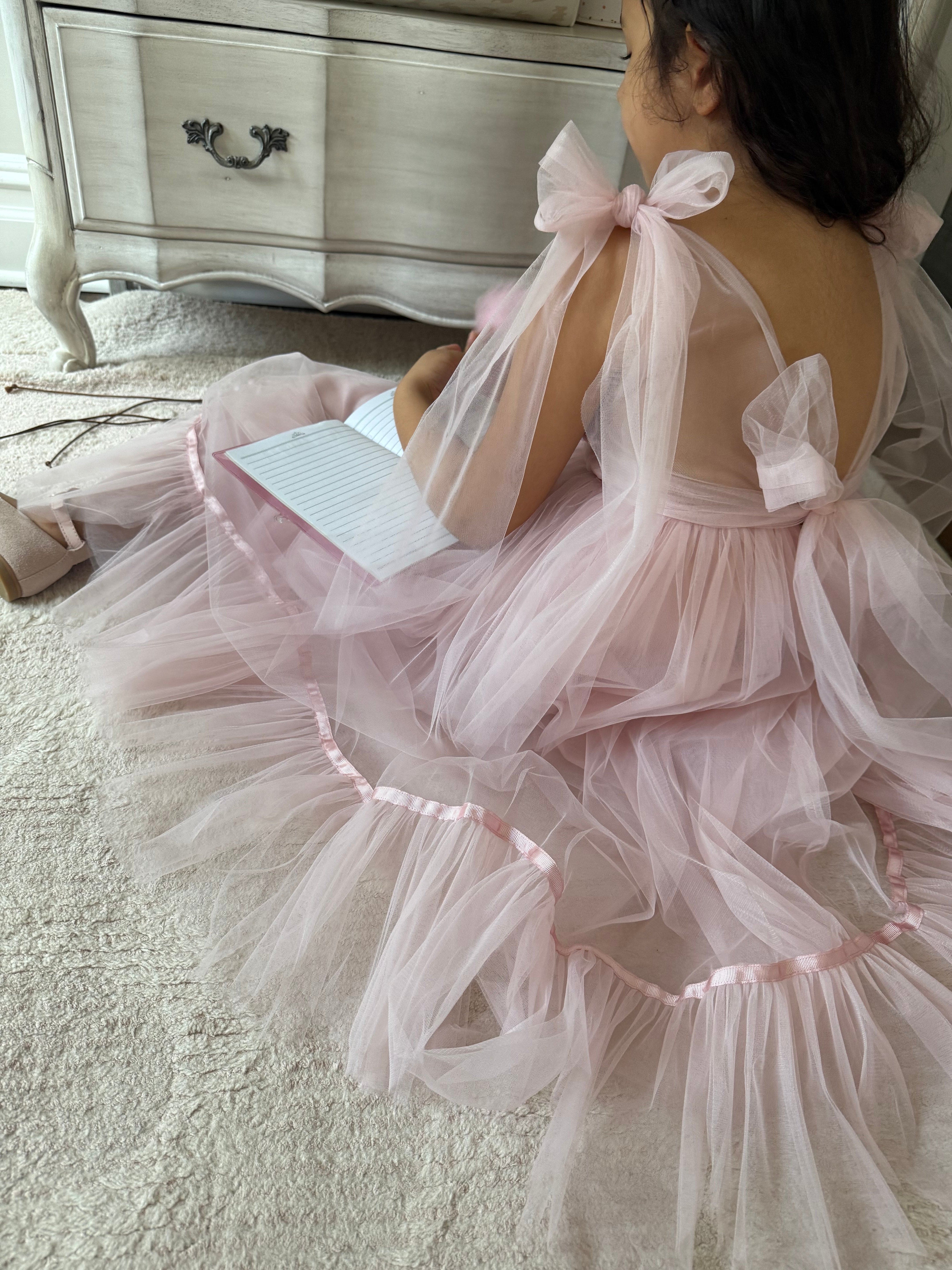 Camila Light Pink Tulle Gown