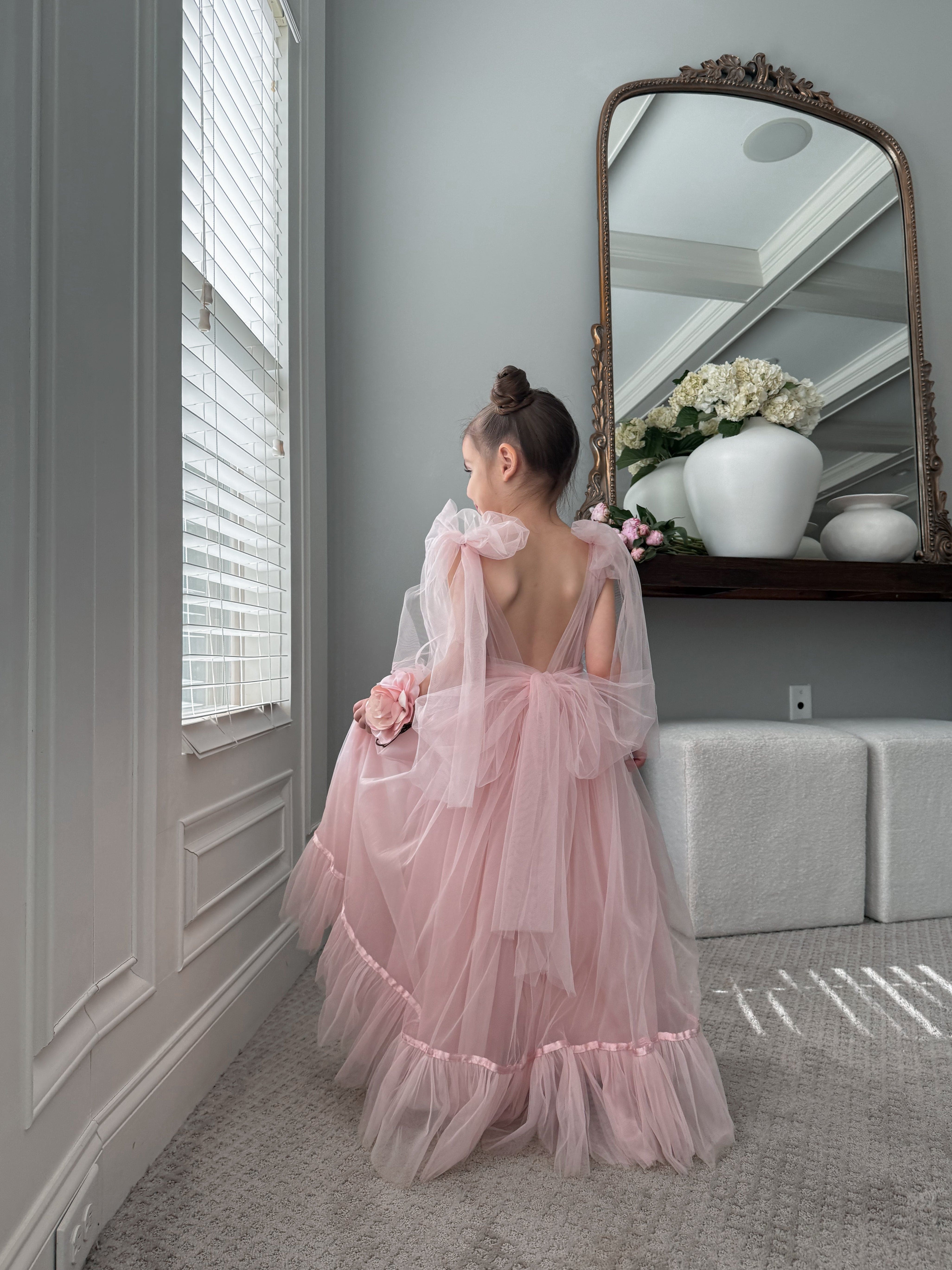 Camila Light Pink Tulle Gown
