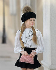 Wool Beret with Pom Pom - Petite Maison Kids