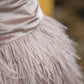 Dusty Pink Feather Skirt