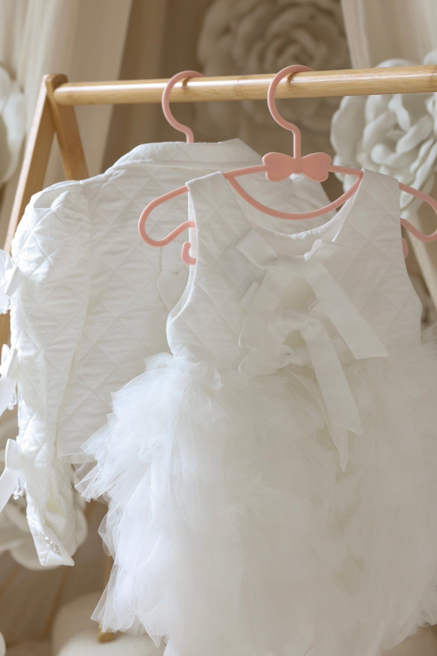 Poppy White Quilted Romper