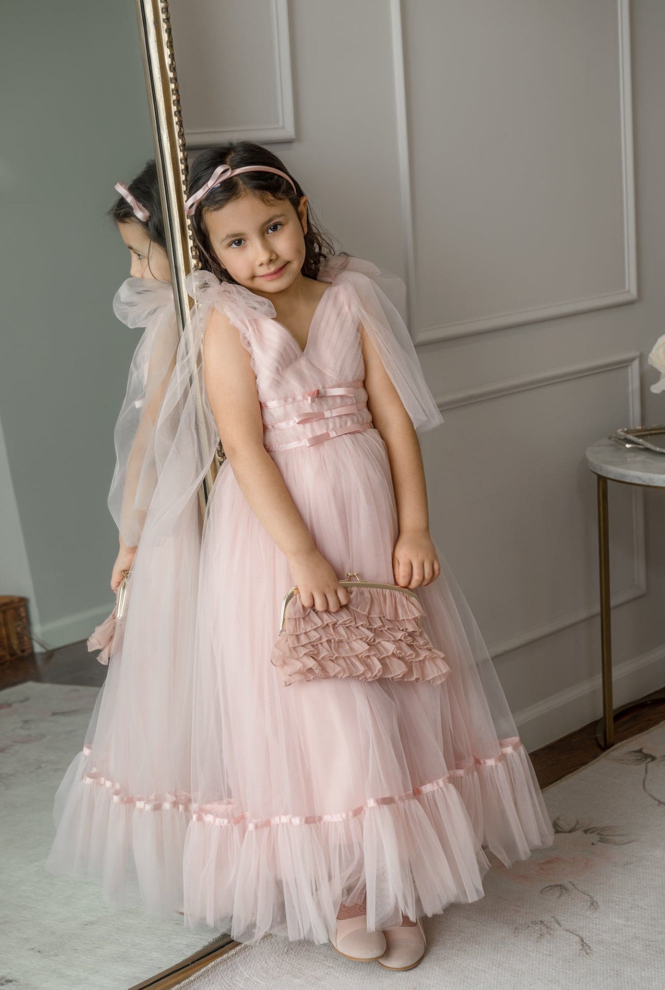 Camila Light Pink Tulle Gown