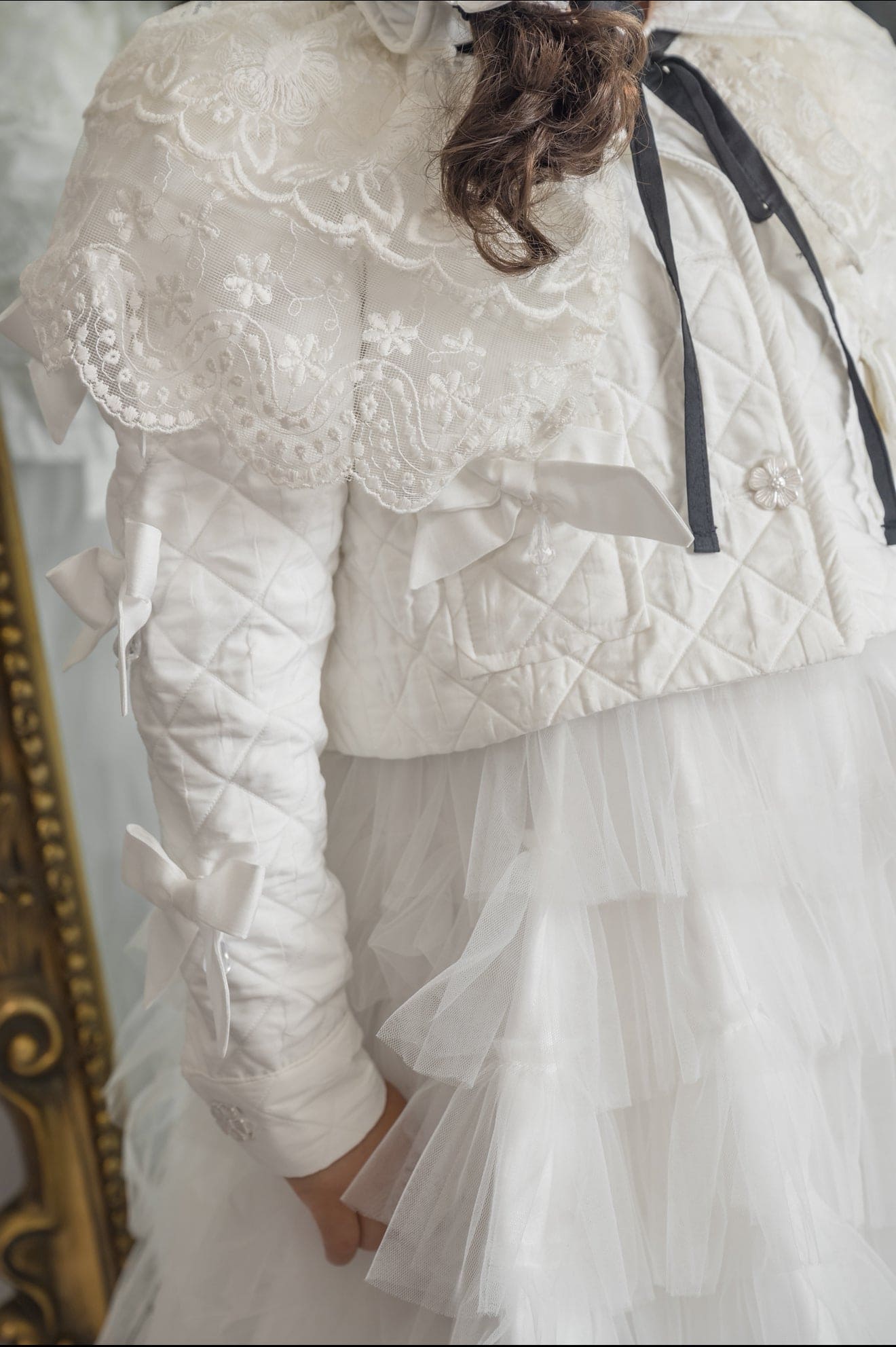 Poppy White Quilted Jacket