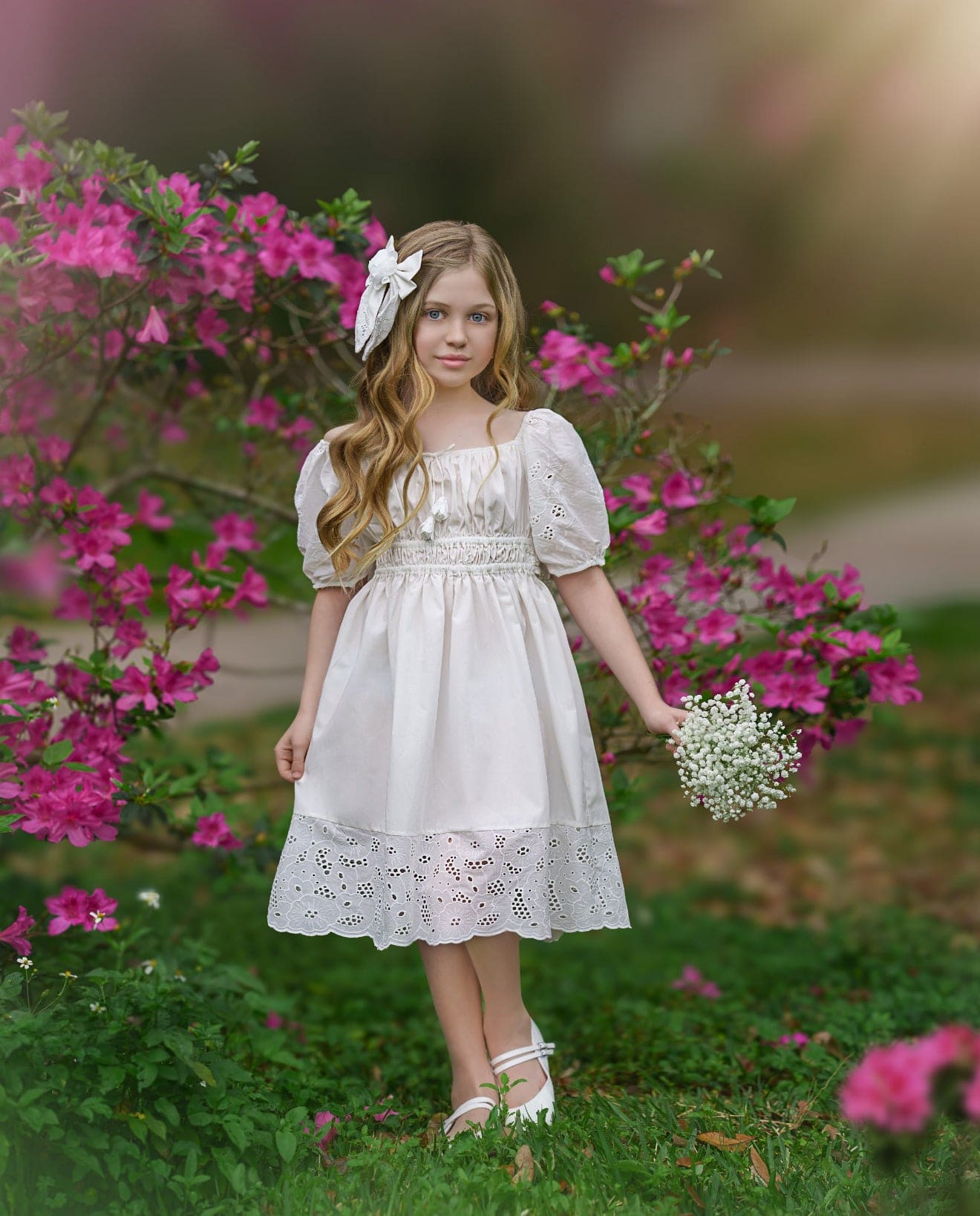 Blanca White Cotton Dress