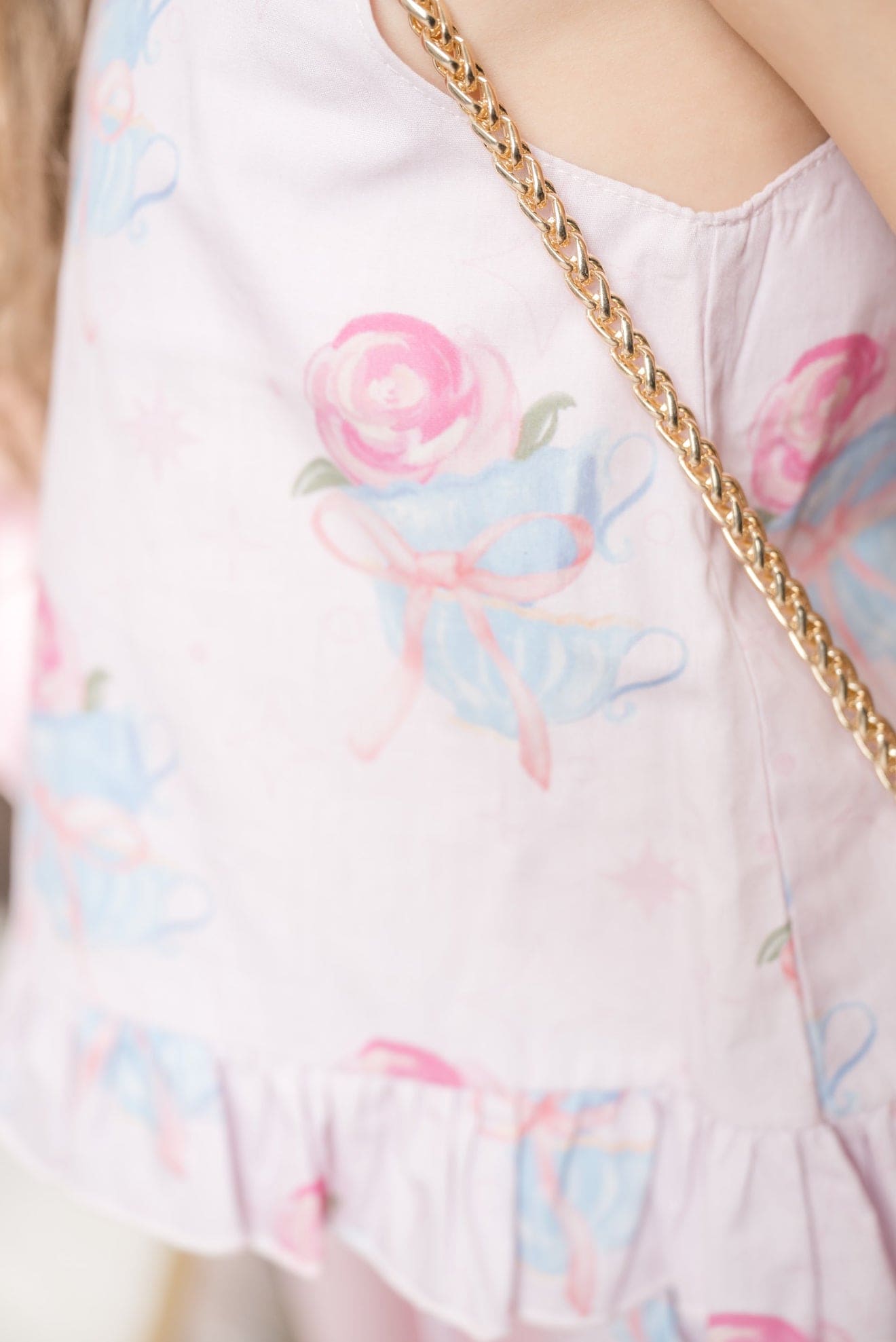 Maya Teacup Pink Girls' Top and Shorts Set