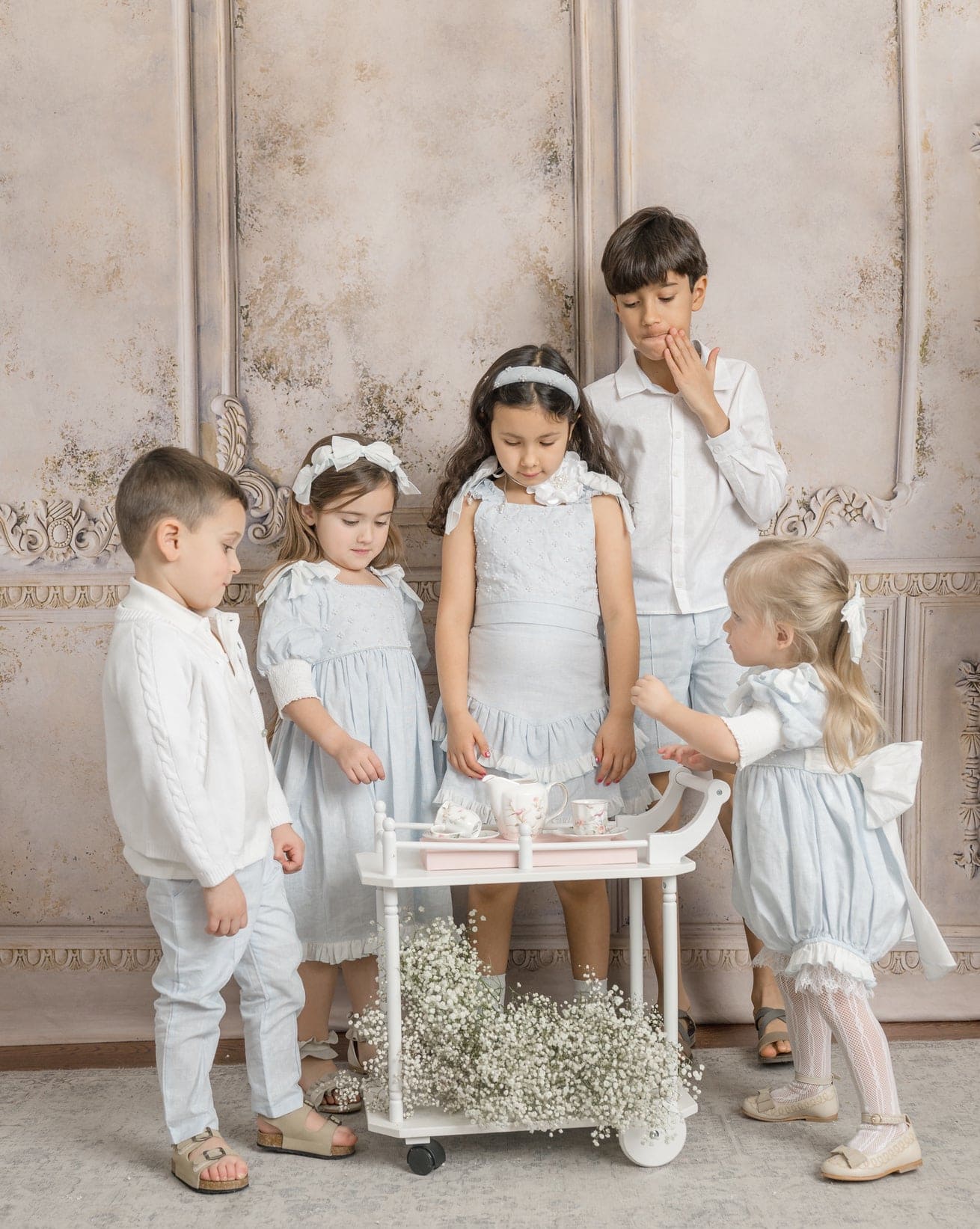 Charlotte Baby Blue Skirt and Top Set