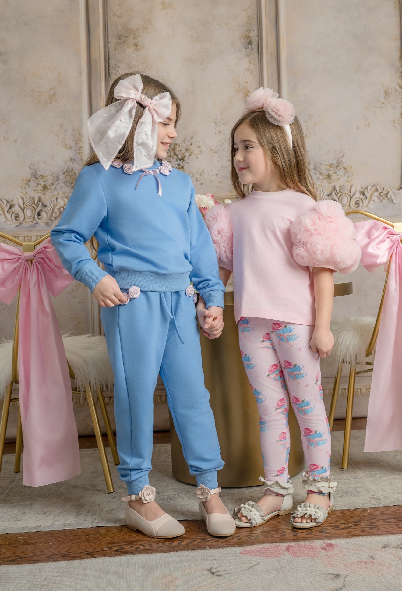 Maya Blue Cotton Lounge Pants