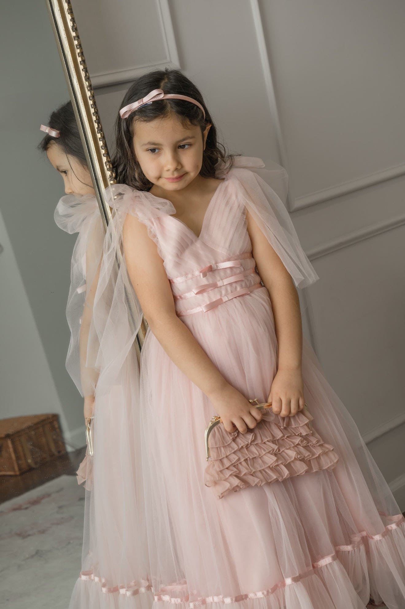 Camila Pink Bow Headband