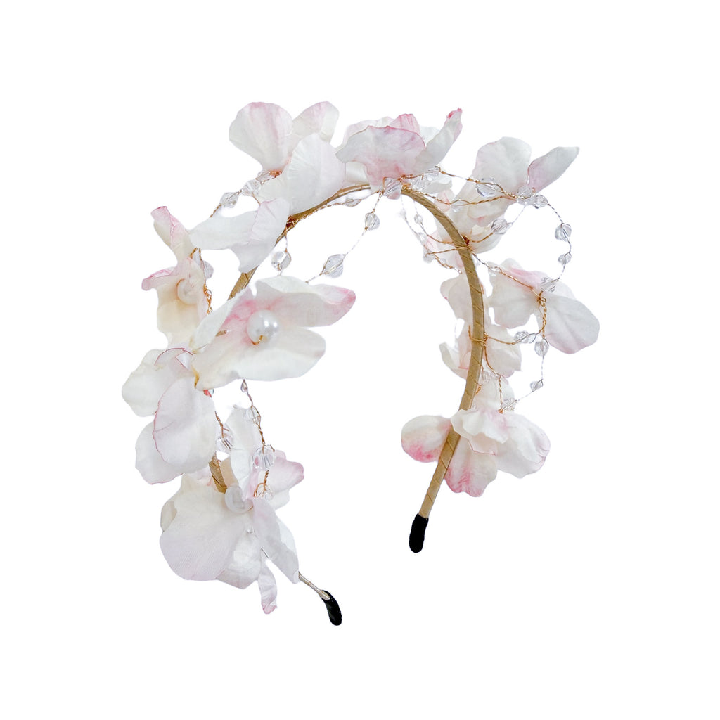 Cherry Blossom Flower Pearl Headband
