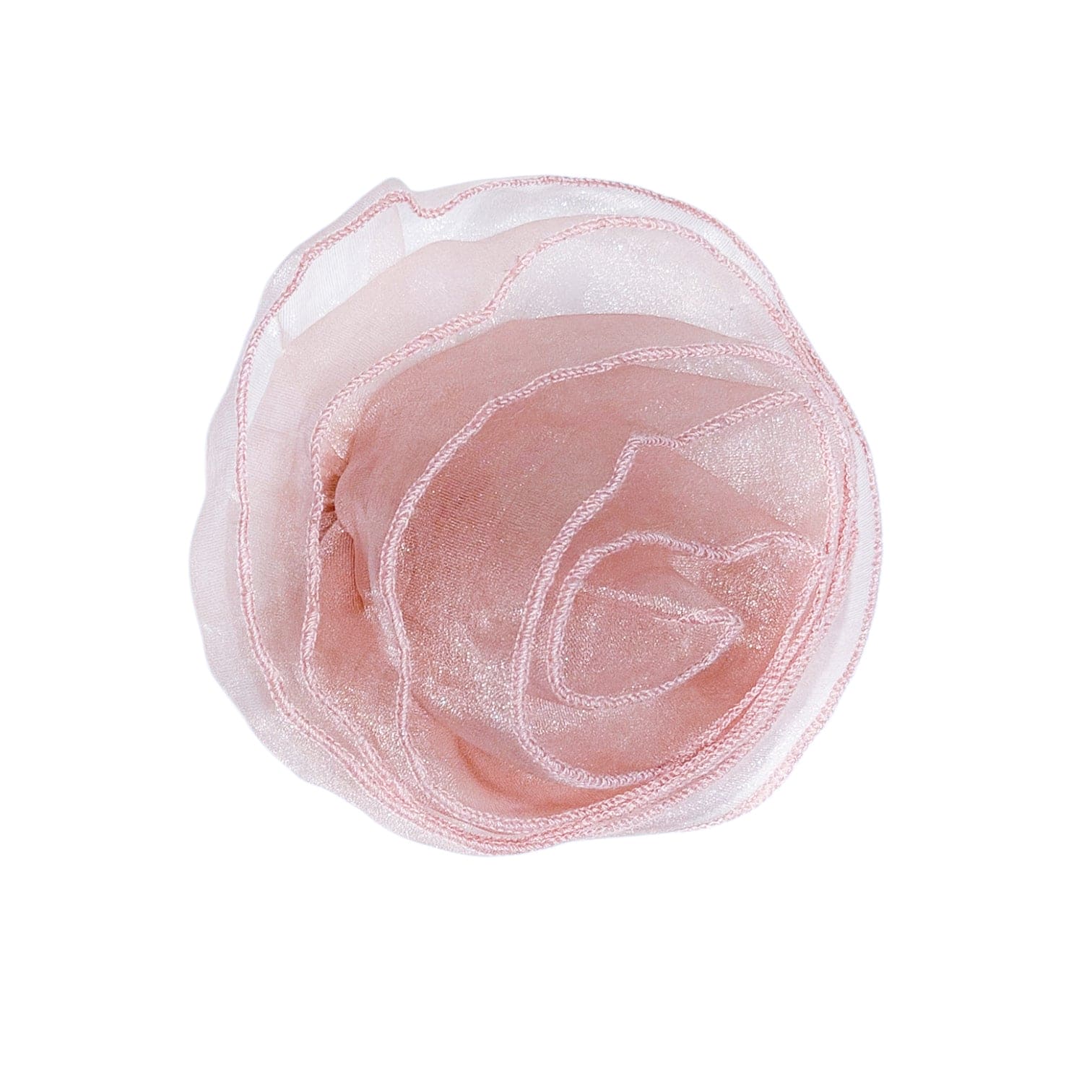 Vivian Dusty Pink Organza Flower Hair Clip