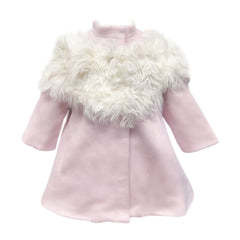 Faina Pink Wool Coat