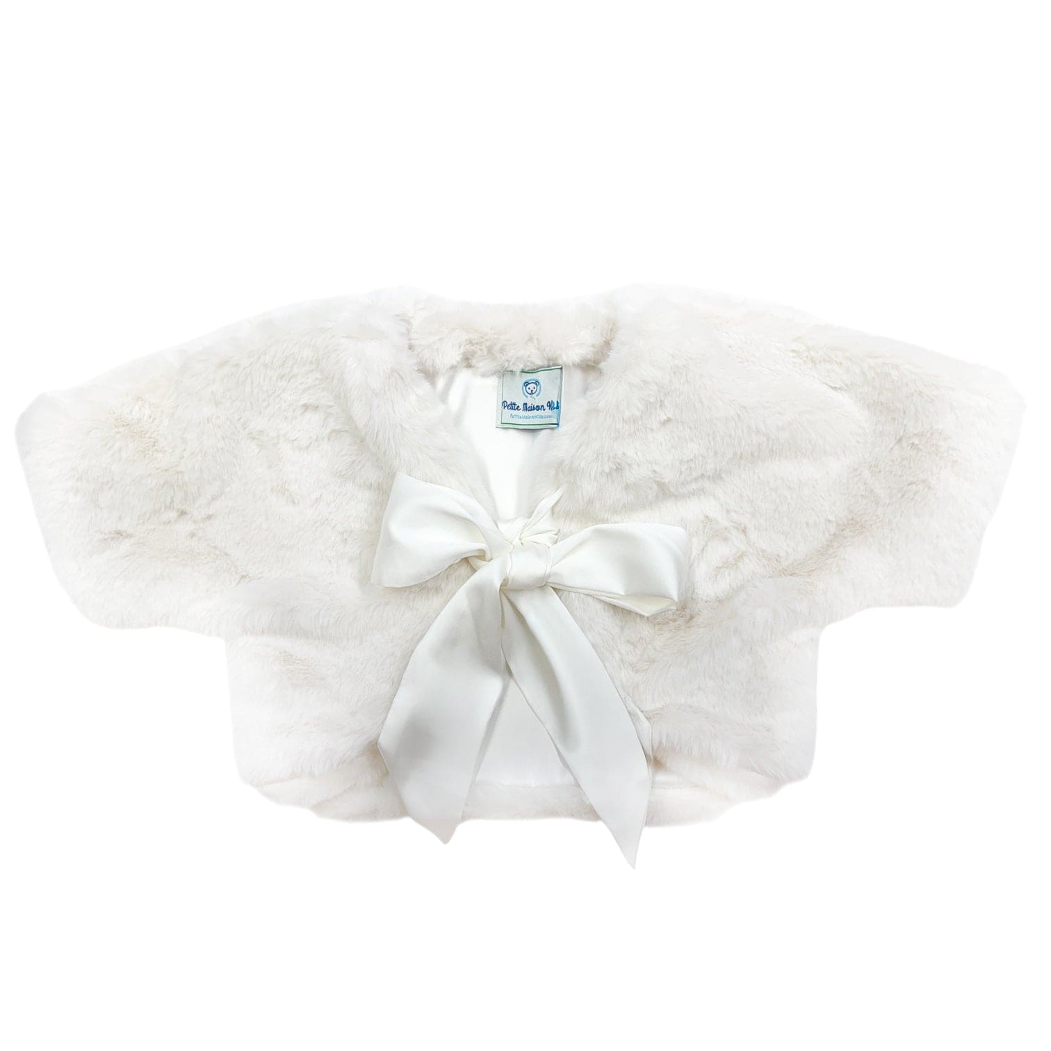 White Faux Fur Bolero